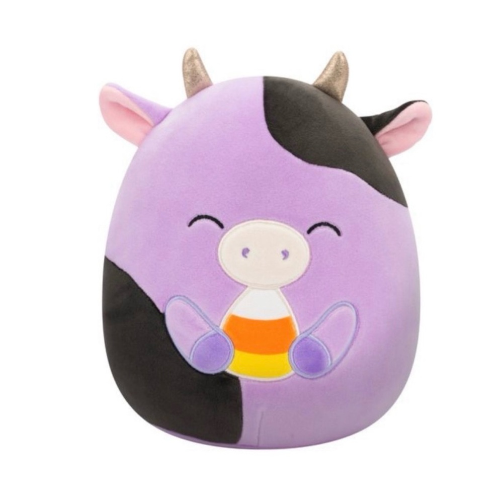NEW!! Original Squishmallows Alexie the Cow with Candy Corn Plush 5” (NWT)